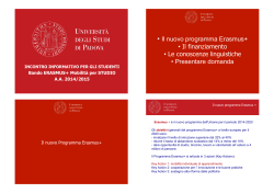 slides della presentazione - Università degli Studi di Padova