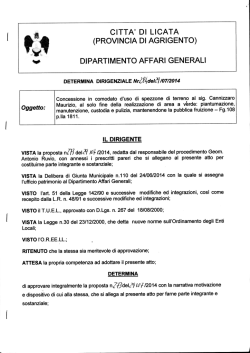 dipartimento affari generali
