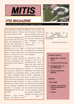 ITIS MAGAZINE - Istituto Tecnico Industriale Ettore Majorana
