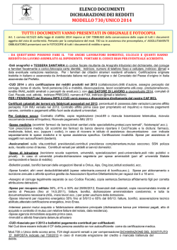 documentazione necessaria