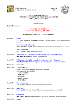 Il programma del convegno