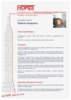 CV italiano (pdf) - Moodle ADAPTLAND