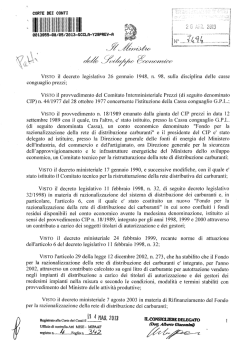 II III - Cassa conguaglio GPL