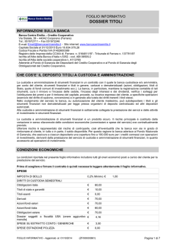 Dossier Titoli Standard