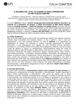 A Salerno la Convention MPI 2014 1 comunicato
