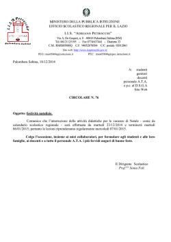 INISTERO DELLA UBBLICA STRUZIONE M P I FFICIO COLASTICO