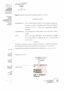 Ipotesi Contrattazione Integrativa Istituto 2014-15