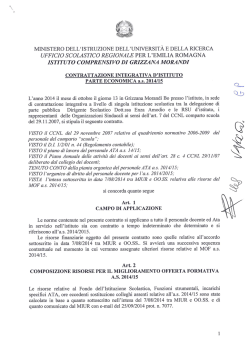 Ipotesi contratto 2014-15 - Istituto Comprensivo Grizzana Morandi