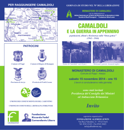 CAMALDOLI - Parco Nazionale delle Foreste Casentinesi