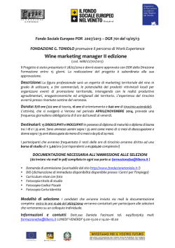 Wine marketing manager II edizione - Verona