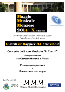 locandina MMM - Liceo Classico B. Zucchi