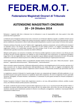 Il manifesto FEDERMOT