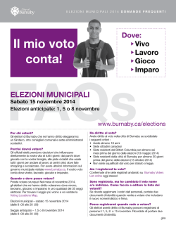 Il mio voto conta!
