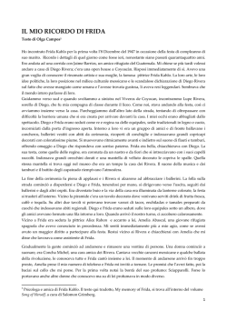 IL MIO RICORDO DI FRIDA