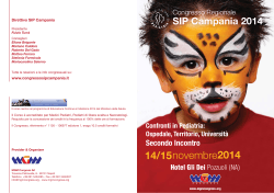Programma del Congresso SIP Campania 2014