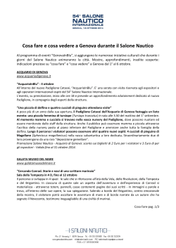 Carta word - 54° Salone Nautico Internazionale di Genova