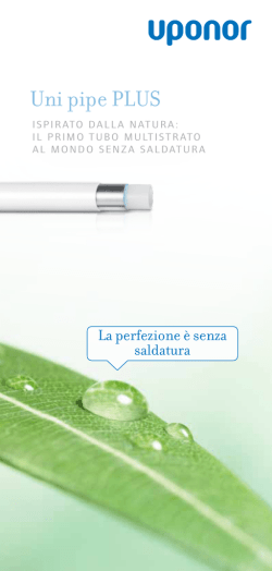 Guida alla scelta - Uni pipe PLUS