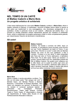 NEL TEMPO DI UN CAFFÈ di Matteo Cadorin e Mario