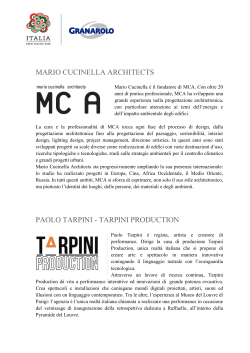Profili: Mario Cucinella Architects e Tarpini Productions