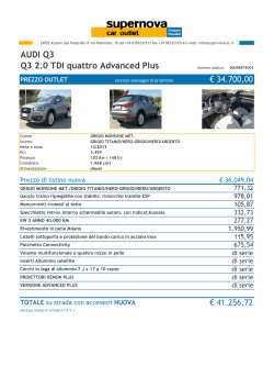 AUDI Q3 AUDI Q3 Q3 2.0 TDI quattro Advanced Plus