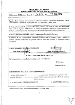 regione calabria azienda sanitaria provinciale di