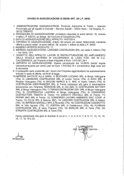 Lavori di ristutturazione ed ampliamento della scuola