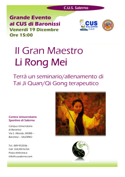 Il Gran Maestro Li Rong Mei