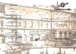 PROGRAMMA - Touring Club Italiano