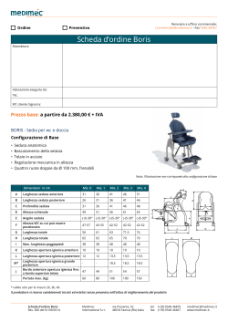 Scheda per ordine - Medimec International S.r.l.