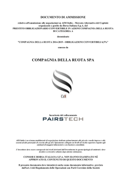 Documento di ammissione e regolamento del prestito