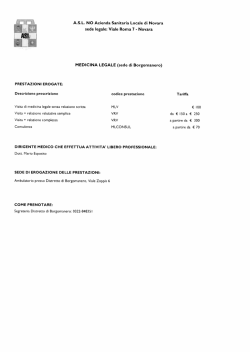Medicina Legale - ASL 13 Novara