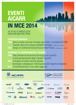 EVENTI AiCARR IN MCE 2014