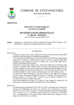 det proroga_ - Comune di Civitavecchia