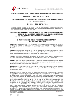 Determinazione n°922 del 01.04.2014.