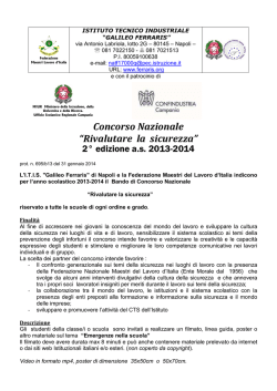 Concorso "Rivalutare la Sicurezza" - II edizione