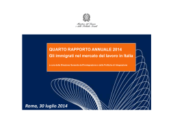 IV Rapporto annuale MdL Stranieri 2014_slide
