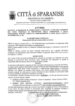 Documento - Comune di Sparanise