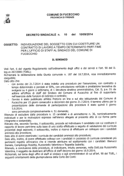 Esito ed elenco candidati