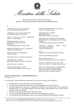 INFLUENZA - Aggiornamento 225