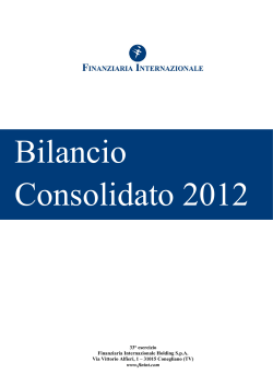 31 Dicembre 2012 Annual Report 2012