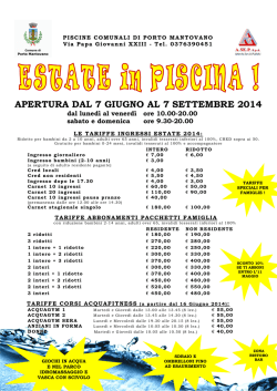 Insieme in piscina Estate 2014