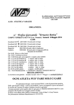 Locandina - Atletica Varazze