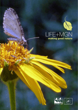 Brochure LIFE+ MGN - Making Good Natura