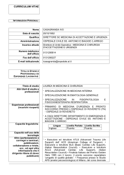 curriculum vitae - Azienda Ospedaliera Santi Antonio e Biagio e