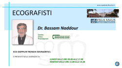 ECOGRAFISTI - Ospedale Villa Salus