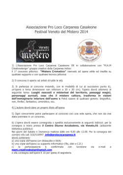 di Casumaro indice il 5° concorso letterario “San