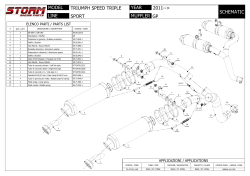 schematic year line model muffler triumph speed triple sport gp 2011