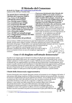 Il Metodo del Consenso - Mappe di Facilitazione