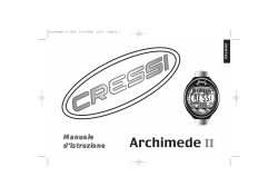MANUAL DE INSTRUCCIONES ARCHIMEDE 2