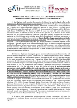 Documento conclusivo - SItI